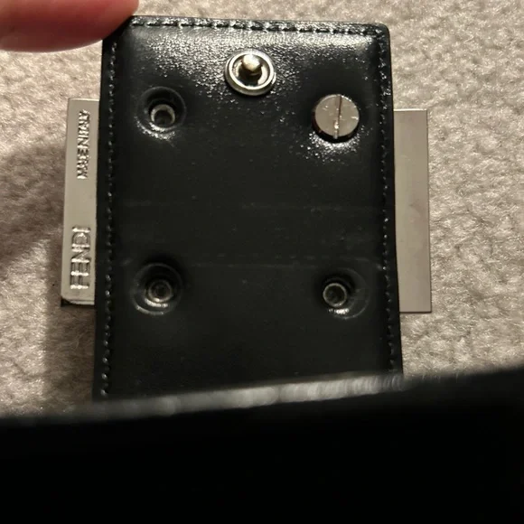 FENDI Y2K Black Zucchino Forever Continental Flap Compact Wallet Purse - Picture 7 of 16